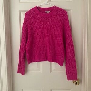 American Eagle Hot Pink Knit Sweater